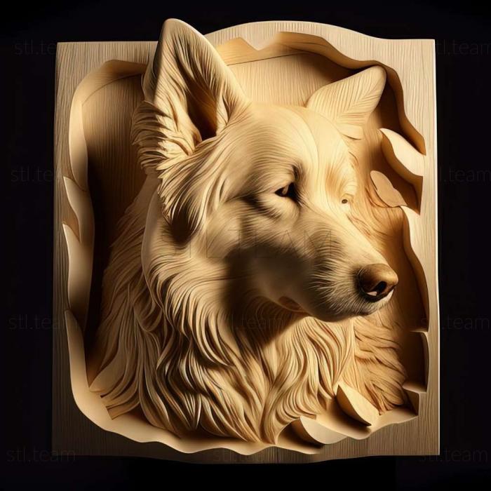 3D model Hokkaido dog breed dog (STL)